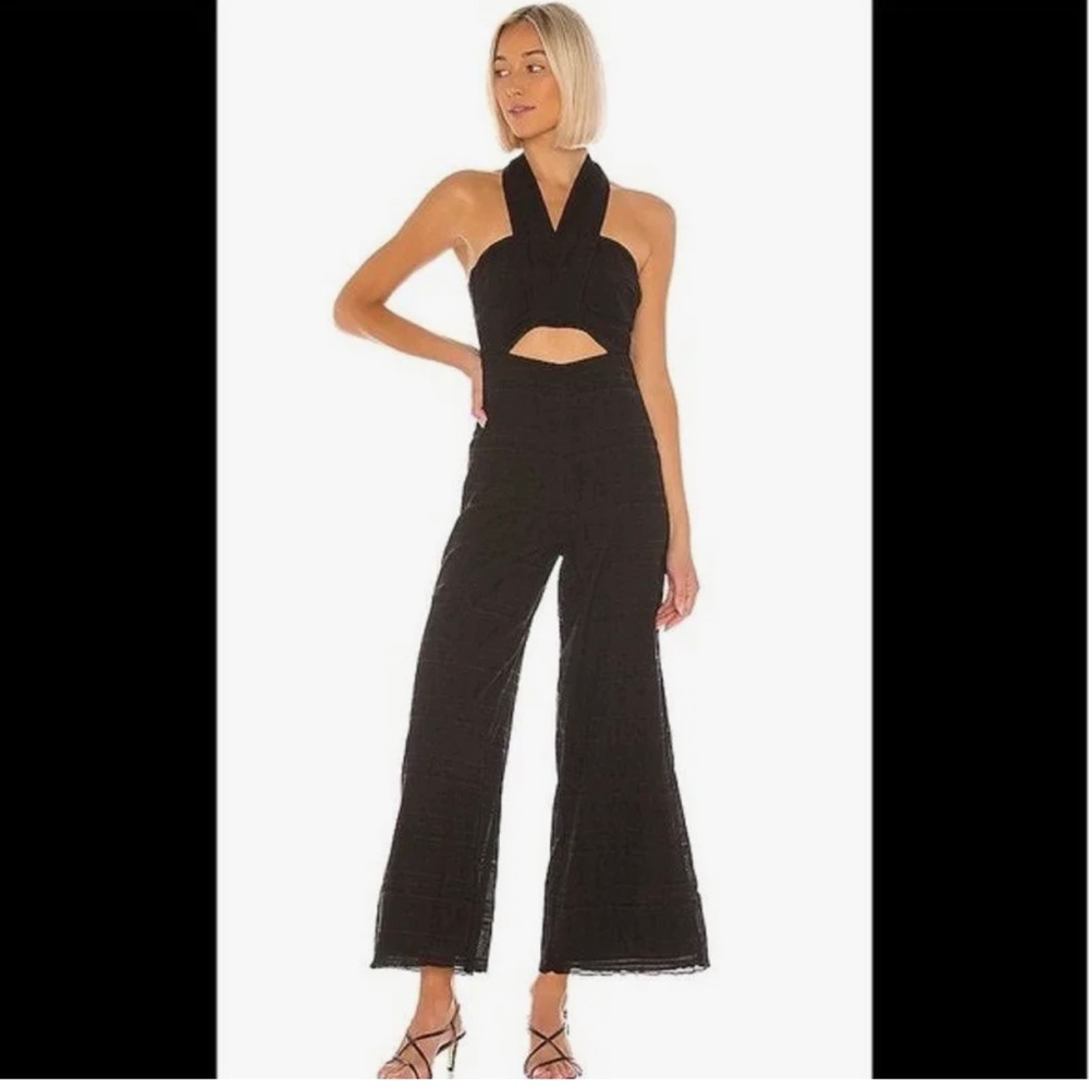 Brand New w/tags! Tularosa black halter jumpsuit from Revolve size small
